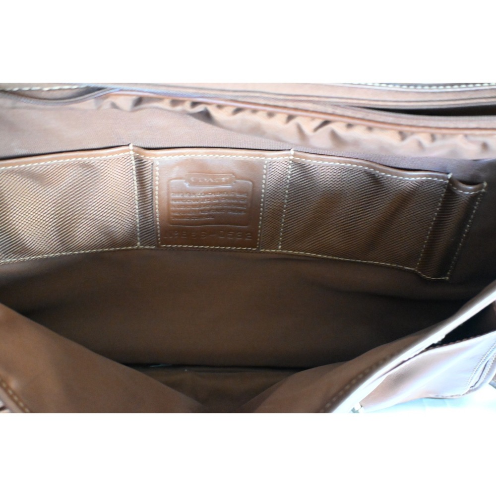 Vintage Coach 2005 Leather Briefcase Messenger Bag Brown 0502 USA - Picture 4 of 16